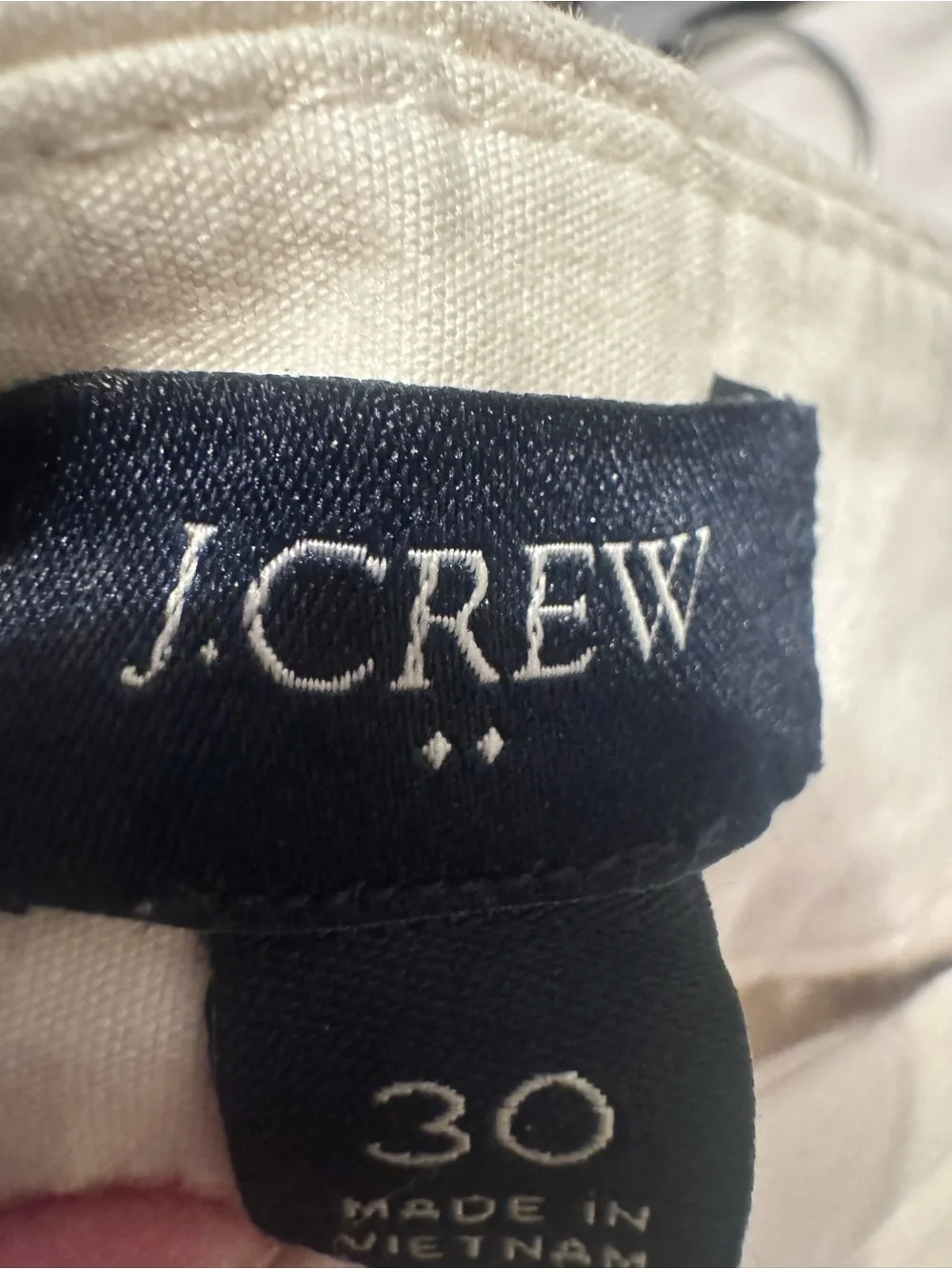 J. Crew Cream Wide-Leg High-Rise Jeans